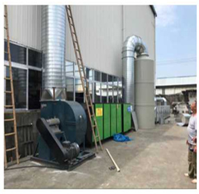 鋼結(jié)構(gòu)廠噴涂廢氣治理工程